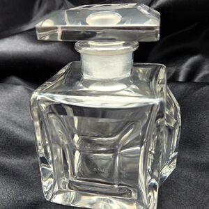 Rare! VTG Lucien LeLong Art Deco Faceted Crystal Dummy Perfume Bottle Numbered